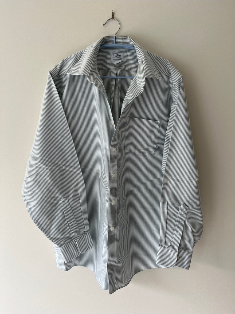 L.L. Bean Striped Button Down